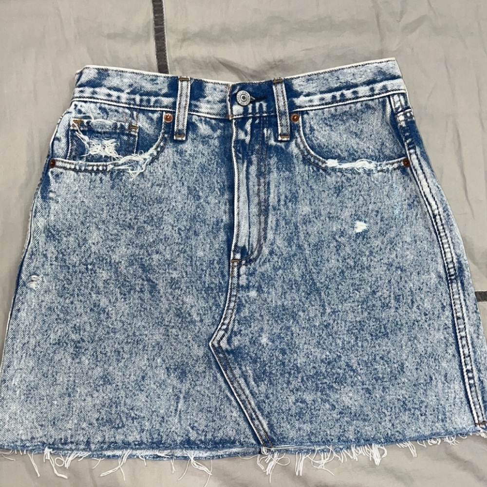 A&F denim skirt